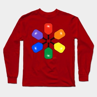 Rainbow Paddles (crest + back) Long Sleeve T-Shirt